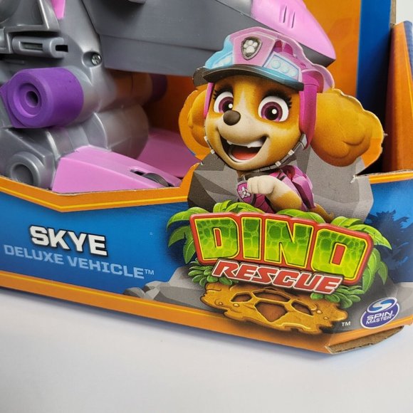 Paw Patrol Dino Rescue Skye Deluxe Vehicle With Figure Mystery Dino Puppy Dog - Picture 9 of 16